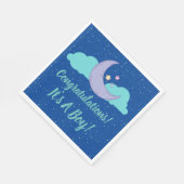 男の子だ！赤ちゃんシャワーおめでとうナプキン スタンダードランチョンナプキン (角)