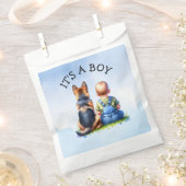 男の子だ！ |赤ちゃんシャワー フェイバーバッグ (クリップ留めされた状態)