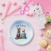 男の子だ！ |赤ちゃんシャワー ペーパープレート (パーティー)