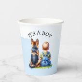 男の子だ！ |赤ちゃんシャワー 紙コップ (正面)