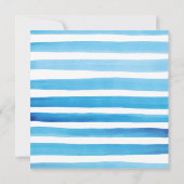 男の子だ。赤航海のちゃんシャワー招待状 カード (裏面)