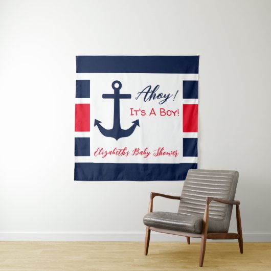 男の子だ！赤航海のちゃんシャワー タペストリー (インサイチュ)