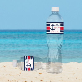 男の子だ！赤航海のちゃんシャワー ペットボトルラベル