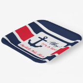 男の子だ！赤航海のちゃんシャワー ペーパープレート (傾斜あり)