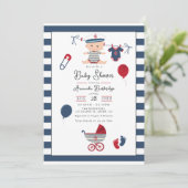 男の子だ！赤航海のちゃんシャワー 招待状 (スタンド正面)