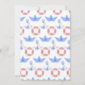 男の子だ！赤航海のちゃんシャワー 招待状 (裏面)