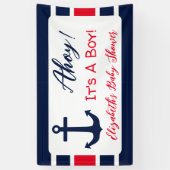 男の子だ！赤航海のちゃんシャワー 横断幕 (縦)