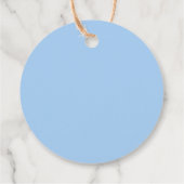 男の子だ！青モダンベビー発表 フェイバータグ (裏面)