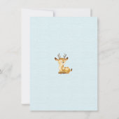 男の子だ！Bear BoysBaby写真誕生のお知らせ 案内状 (裏面)