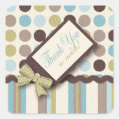 男の子だ!TYステッカーB スクエアシール (正面)