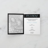 男の子です！（青いイルカの繭） 案内状 (内部)