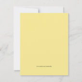 男の子でも女の子でも どんな年齢でも ハチの誕生日パーティー 招待状 (裏面)