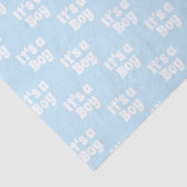 男の子でライトブルーの白い赤ちゃんシャワーのギフトTissだ 薄葉紙 (詳細)