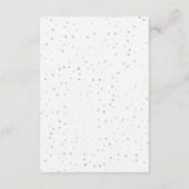 男の子で冬の赤ちゃんシャワー エンクロージャーカード (裏面)