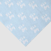 男の子で淡い青の白い赤ちゃんシャワーのプレゼント 薄葉紙 (詳細)