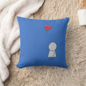 男の子とバルーン枕 クッション (ブランケット)