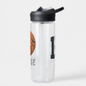 男の子とモダンスポーティなバスケットボールコーチ ウォーターボトル (左面)