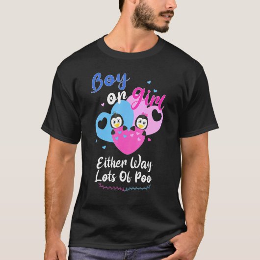 男の子と女の子どちらの方法も多くのポウペンギン性別 Tシャツ (正面)