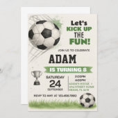 男の子と女の子のための印刷可能なスポーツパーティー招待状 招待状 (正面/裏面)