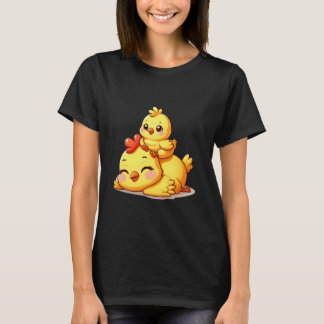 男の子と女の子のための面白い動物 ニワトリ Tシャツ