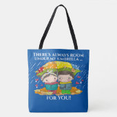 男の子と女の子のバージョン – 戻る トートバッグ (正面)