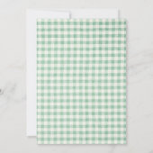 男の子と女の子の双子ベイビーシャワーフラットカード 招待状 (裏面)