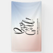 男の子と女の子の性別がパーティーの装飾を表す 横断幕 (縦)