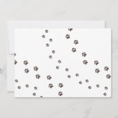 男の子と女の子の獣医学をテーマにした子供のパーティー 招待状 (裏面)