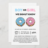 男の子と女の子の私たちは知っている性別のブランチを明らかにする 招待状 (正面/裏面)