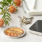 男の子と女の子の象の家族カッコいい又田ギフト キーホルダー (側面)