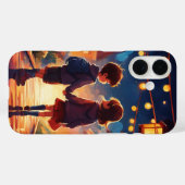 男の子と女の子はロマンチックだ Case-Mate iPhoneケース (裏面 (横))