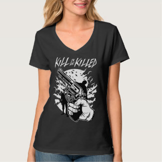 男の子と女の子を殺すか殺される新しいハロウィーン2023 Tシャツ