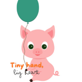 男の子と女の子10代のかわいい豚グラフィックプリントTシャツ Tシャツ