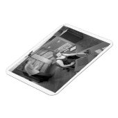 男の子と女の子，コンピュータデートすること,ヴィンテージスタイル マグネット (左側)