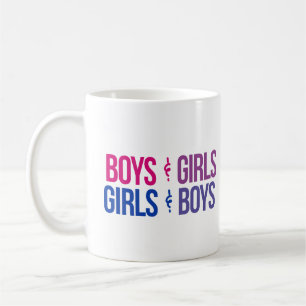 男の子と女の子 女の子と男の子 コーヒーマグカップ
