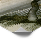 男の子と山富士北斎日本のファインアート ポスター (角)