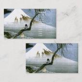 男の子と山富士北斎日本のファインアート 名刺 (正面/裏面)