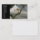 男の子と山富士北斎日本のファインアート 名刺 (正面/裏面)