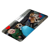 男の子と犬の愛 マグネット (左側)