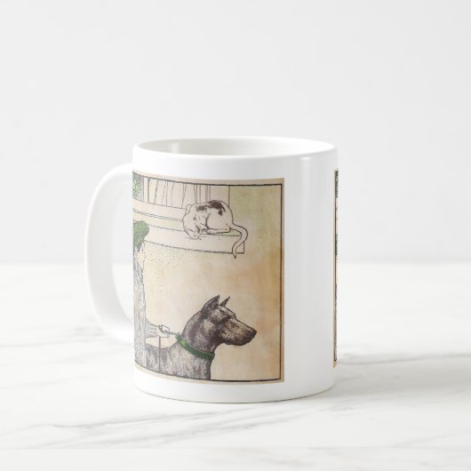 男の子と犬 コーヒーマグカップ (正面左)