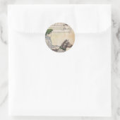 男の子と犬 ラウンドシール (バッグ)