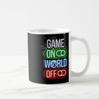 男の子と男のためのワールドオフのゲーマーのゲーム コーヒーマグカップ