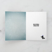 男の子と男の子のためのスケーター10代のをテーマにしたグランジメタル カード (内部)