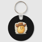 男の子と男の子のための西の帽子とカウボーイの田堵衣装 キーホルダー (正面)