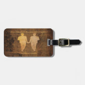 男の子と男の子のグルームズ結婚ゲイのギフト荷物タグ ラゲッジタグ (正面横)