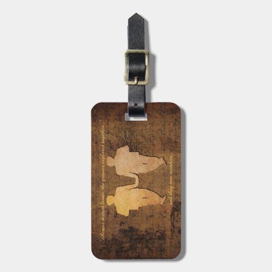 男の子と男の子のグルームズ結婚ゲイのギフト荷物タグ ラゲッジタグ (正面縦)