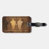 男の子と男の子のグルームズ結婚ゲイのギフト荷物タグ ラゲッジタグ (裏面横)