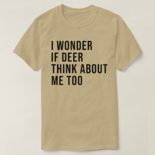 男の子と鹿おもしろいの笑わされる狩りシャツ Tシャツ