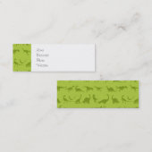 男の子にかわいい緑の恐竜の柄 スキニー名刺 (正面/裏面)