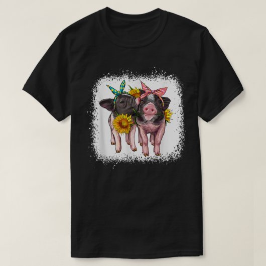 男の子にはかわいい西のかわいい赤ちゃん豚 Tシャツ (デザイン正面)